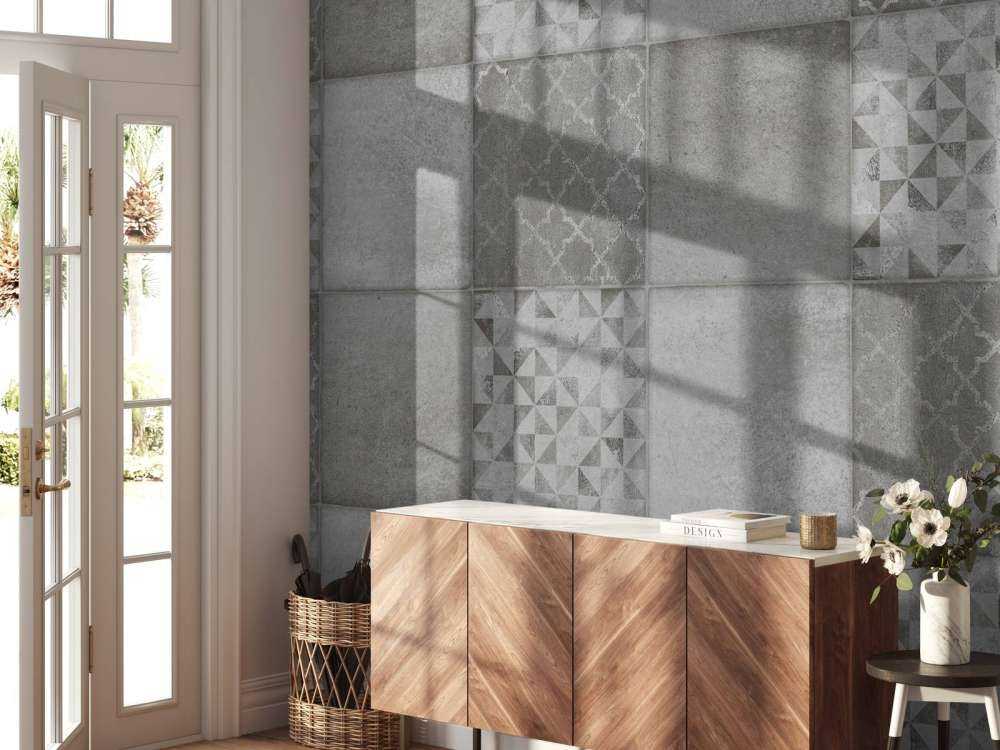 Grå mosaik