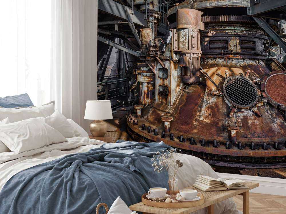 Rostig gammal fabrik