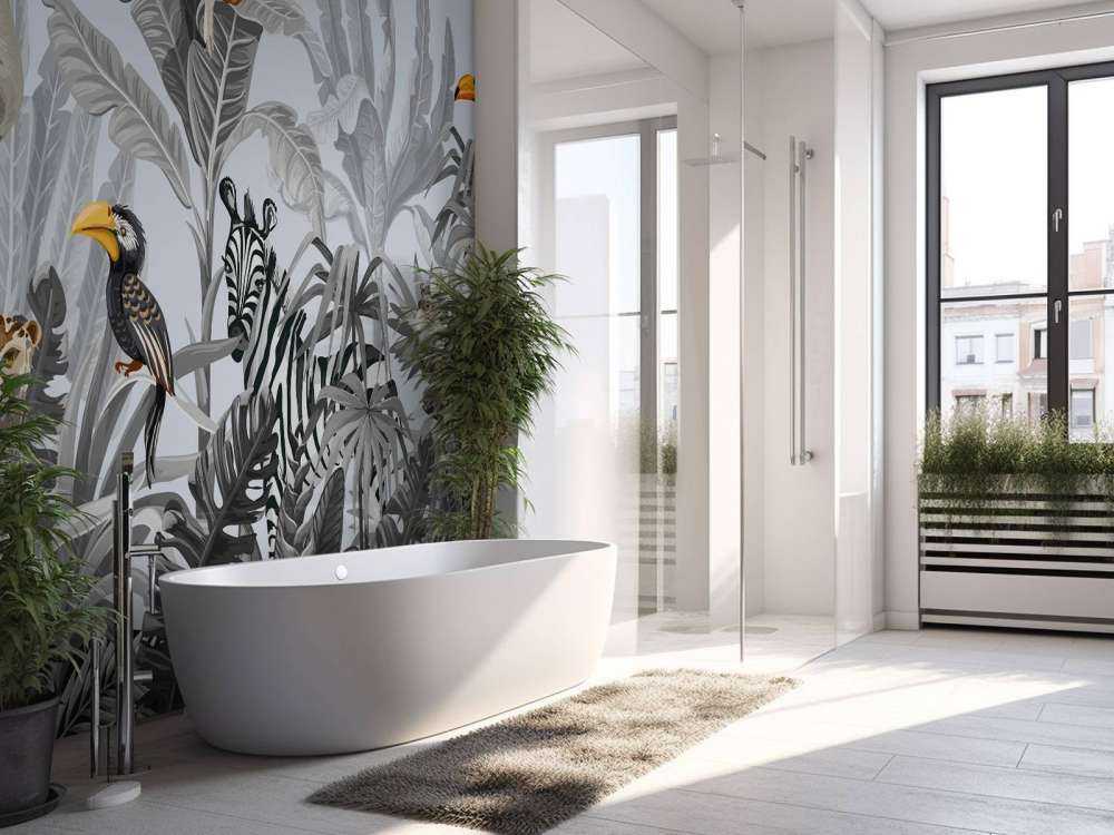 Djungel full av djur