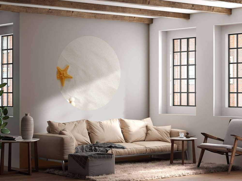 Sjöstjärna på vit sand