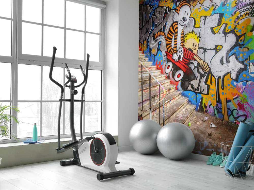 Graffiti med trappor