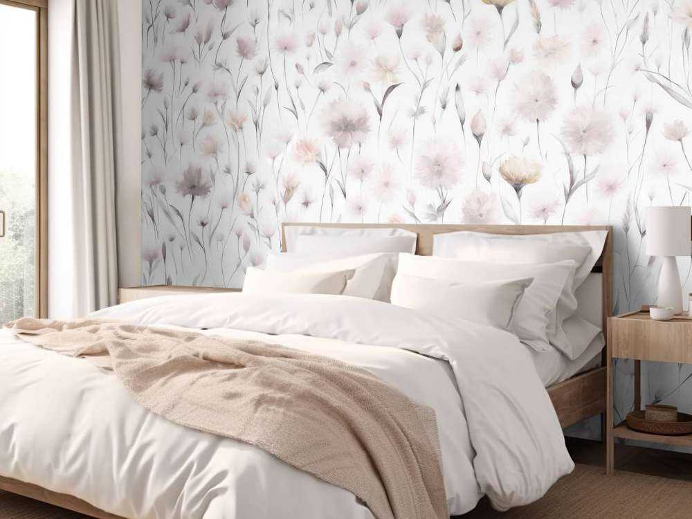 Kornblommor och fältgräs Rosa