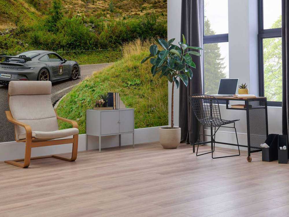 Sportvagn dörr bergdimma