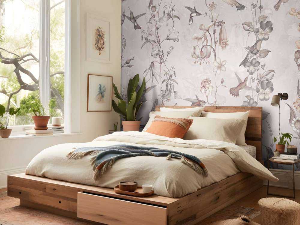 Vädd och trädgårdsblommor ljusgul