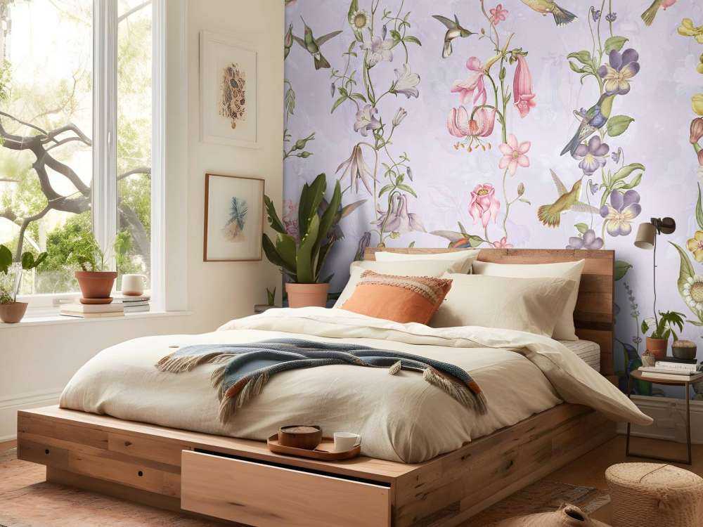 Vädd och trädgårdsblommor Viol