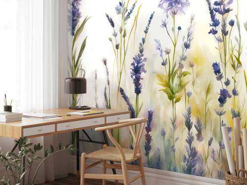 Lavendel Glänta Sömlös Pastell