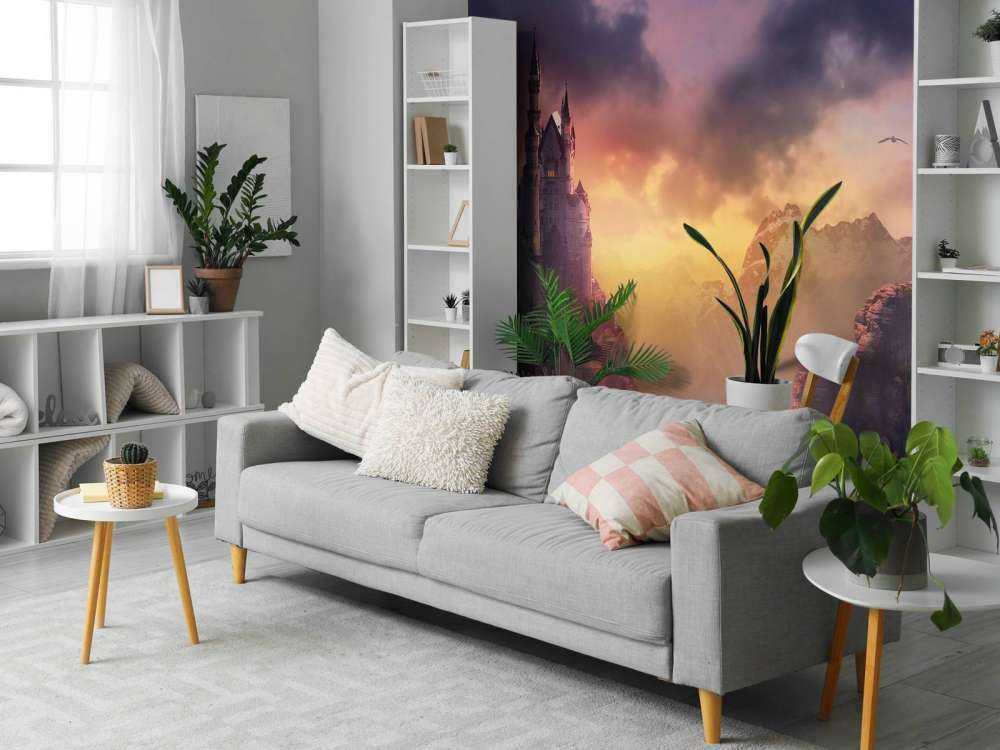 Slottet i solnedgången