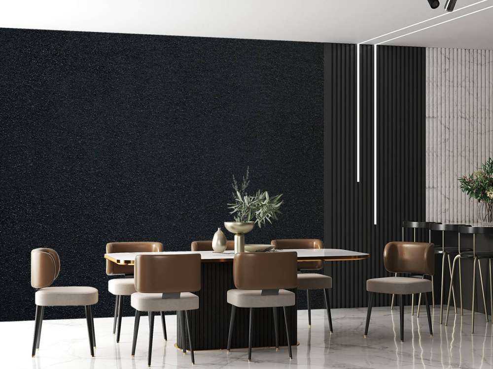 Mörk vägg med fina stenar