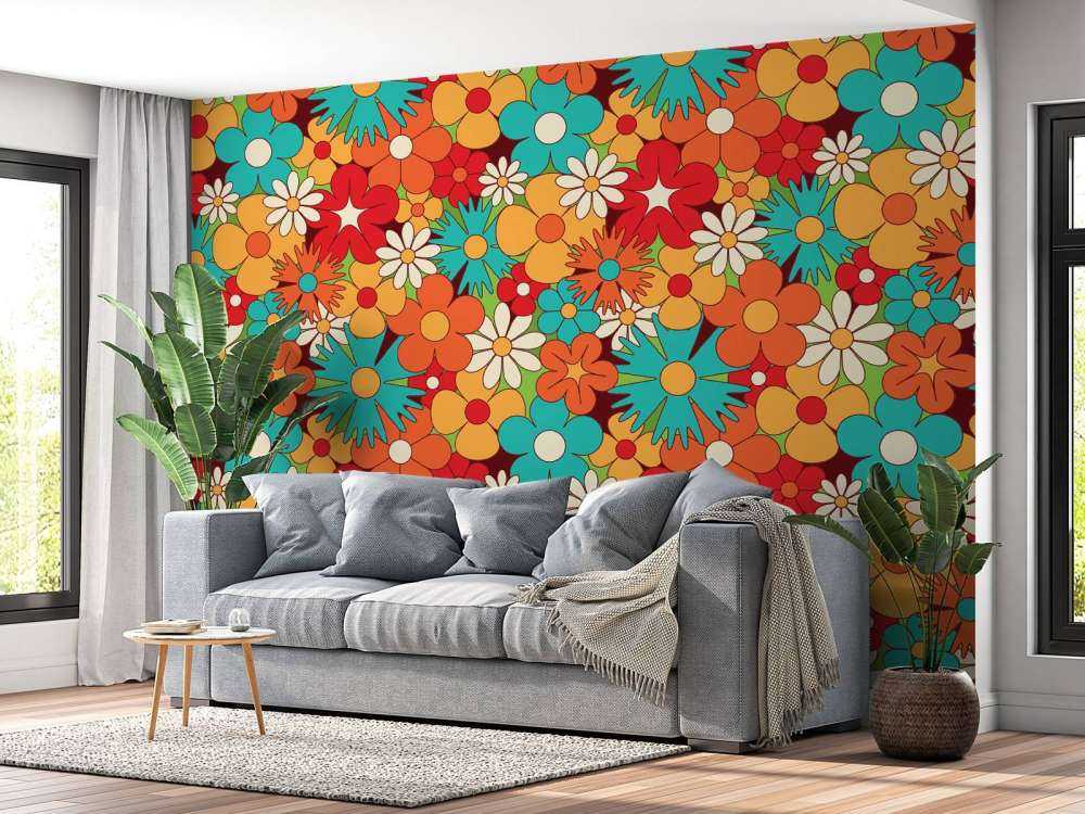 Blommor i vintagestil