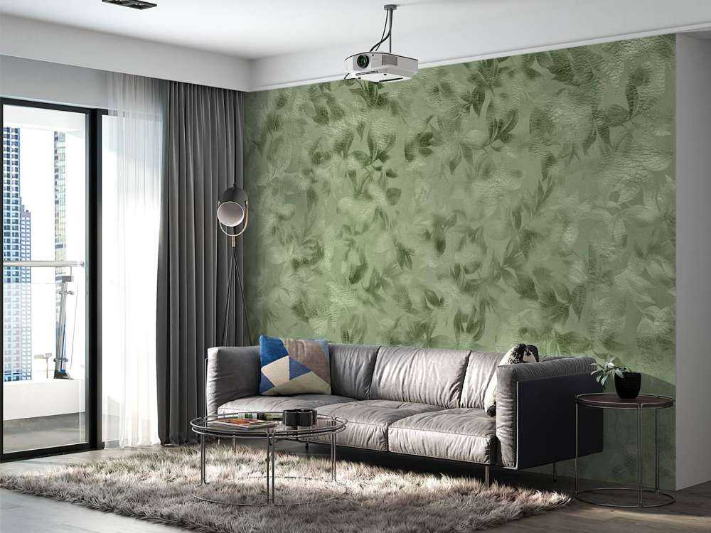 Grön blomma textur