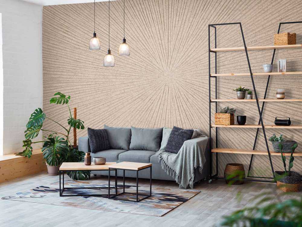 Textured Lines i beige