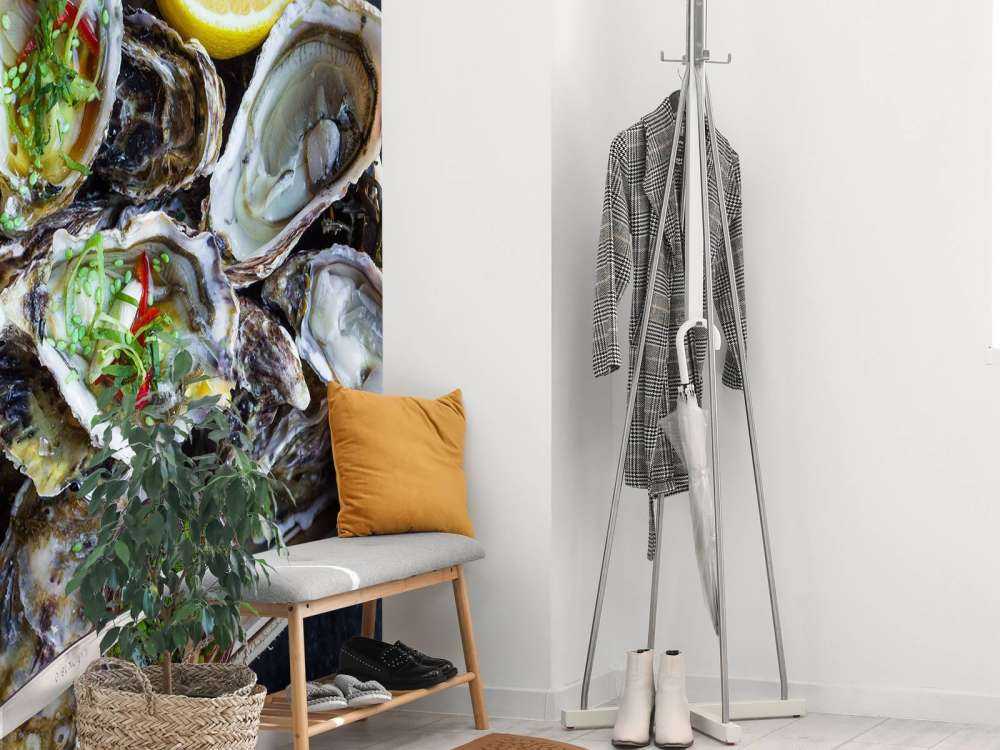 Skål full av ostron