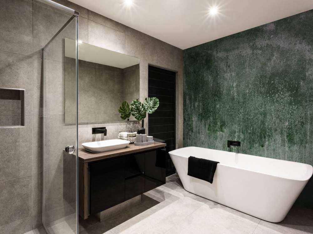 Gammel forvitret grønn vegg