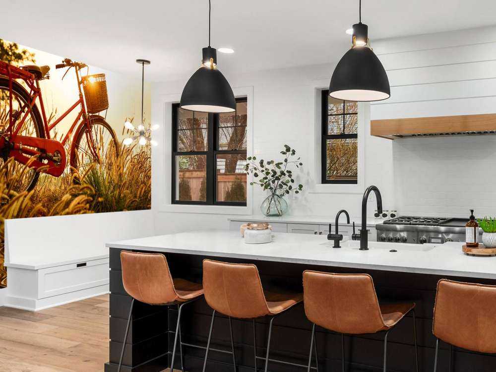 Sykkel ved solnedgang