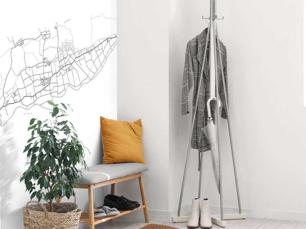 Kart over Terschelling, hvitt