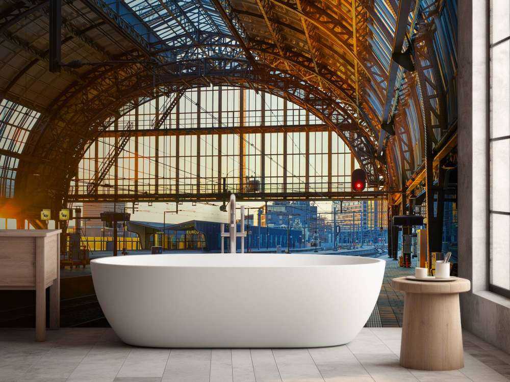 Soloppgang på stasjonen