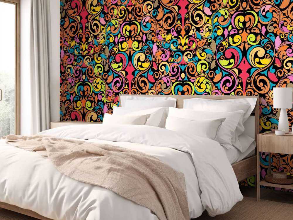 Abstrakte fargede figurer