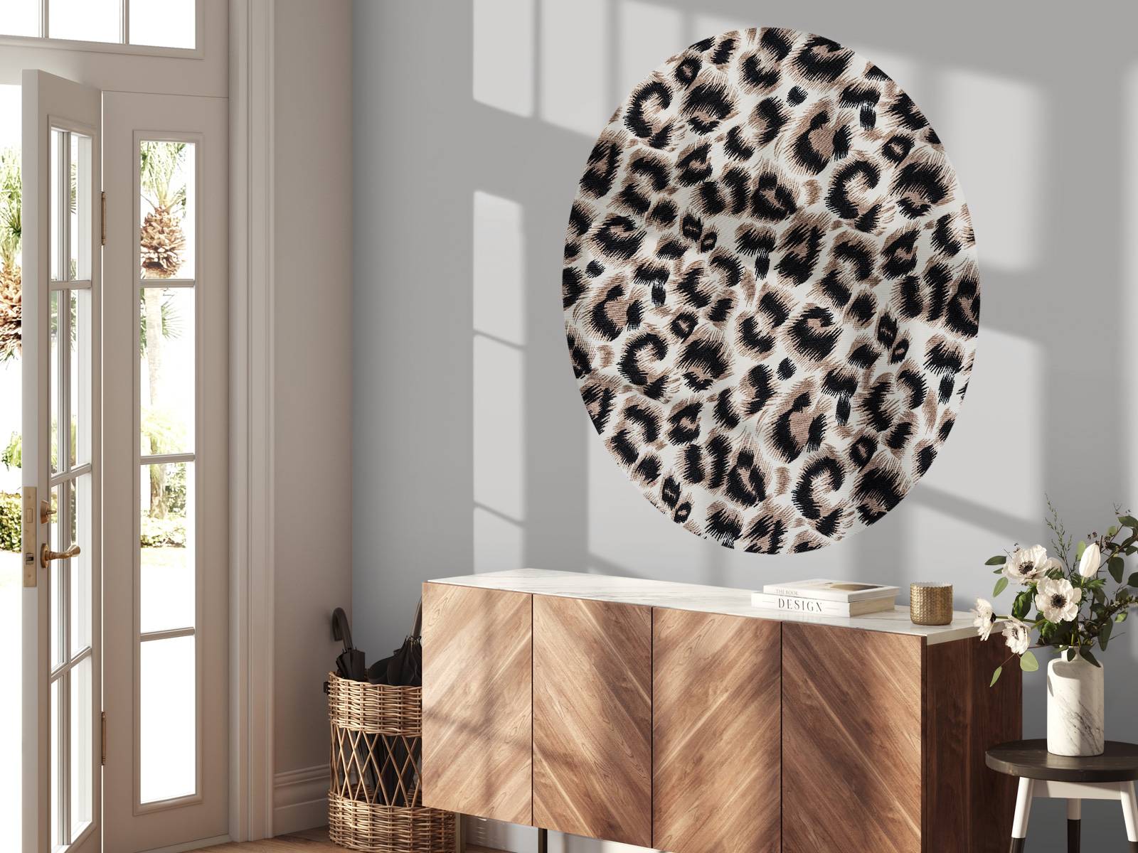Beige farget panter pels