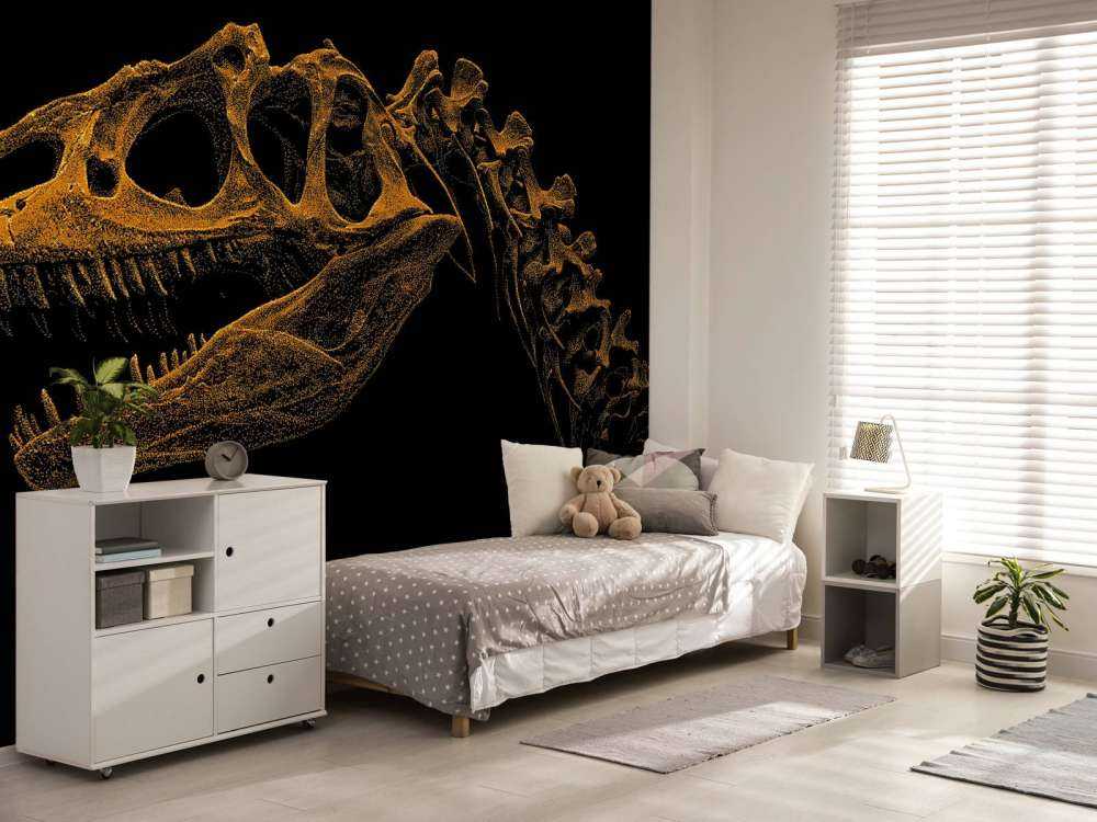 Skjelett av en dinosaur