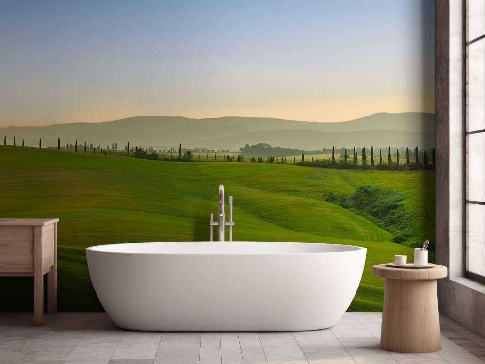 Kupert landskap Toscana