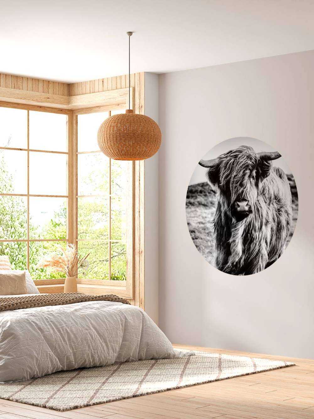 Det skotske høylandet i svart og hvitt