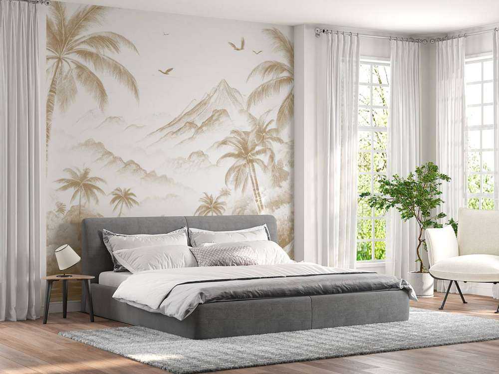 Fredelig Palmebukt, taupe