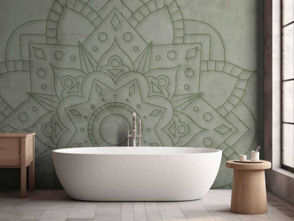Forvitret Grønn Mandala