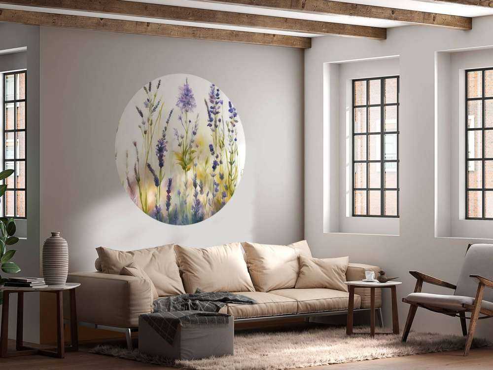 Lavendel Glänta Sömlös Pastell