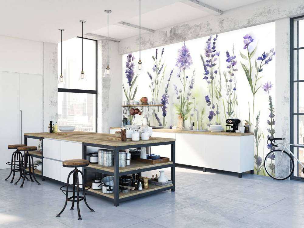 Lavendel Glänta Sömlös Dämpad Lila