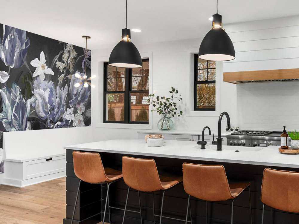 Bukett med pioner Blå