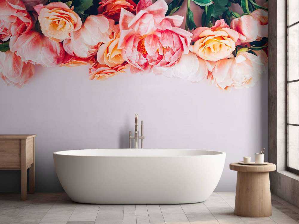 Rosor i olika nyanser av rosa