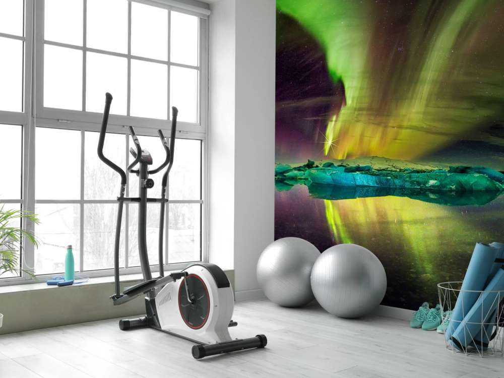 Norrsken i Jökulsárlón