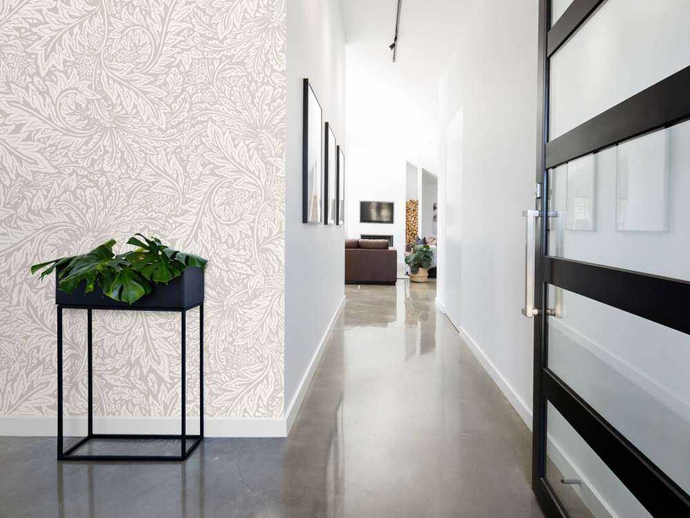 Morris Florals & Leaves - neutral beige