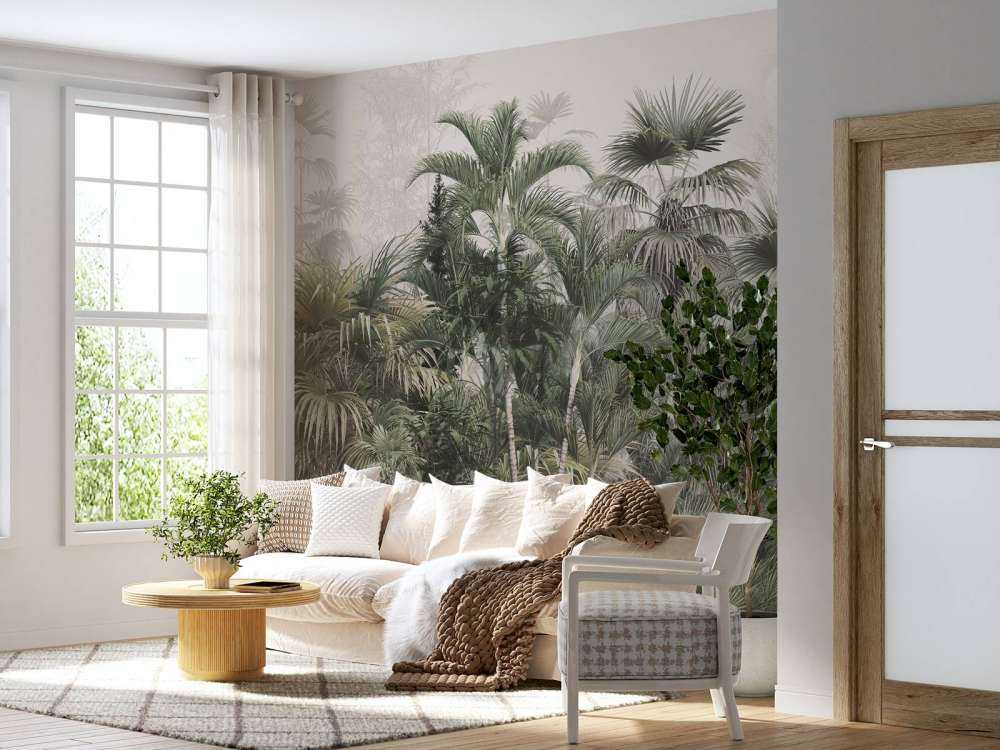 Viskande Grönt Dimmskog