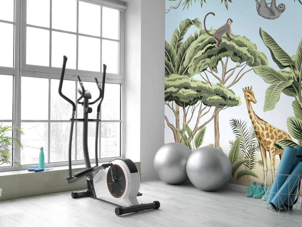 Mönster med djungeldjur