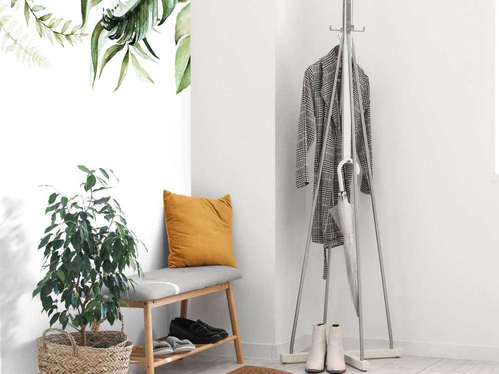 Tropiska akvarellblad