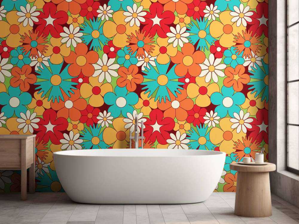 Blommor i vintagestil