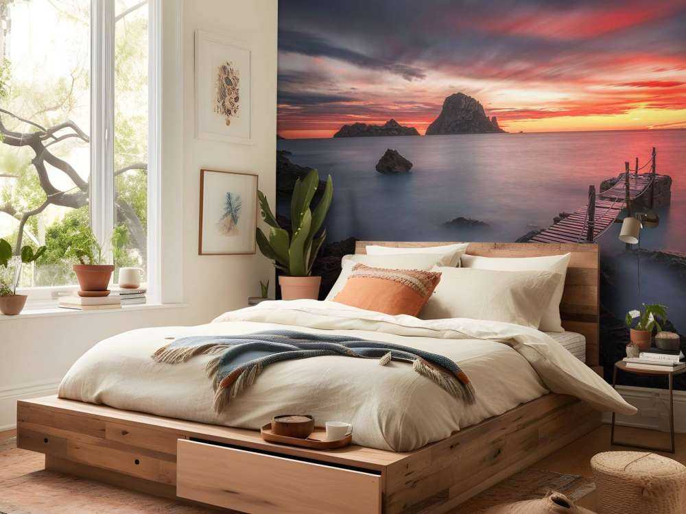 Red sunset in Ibiza ...