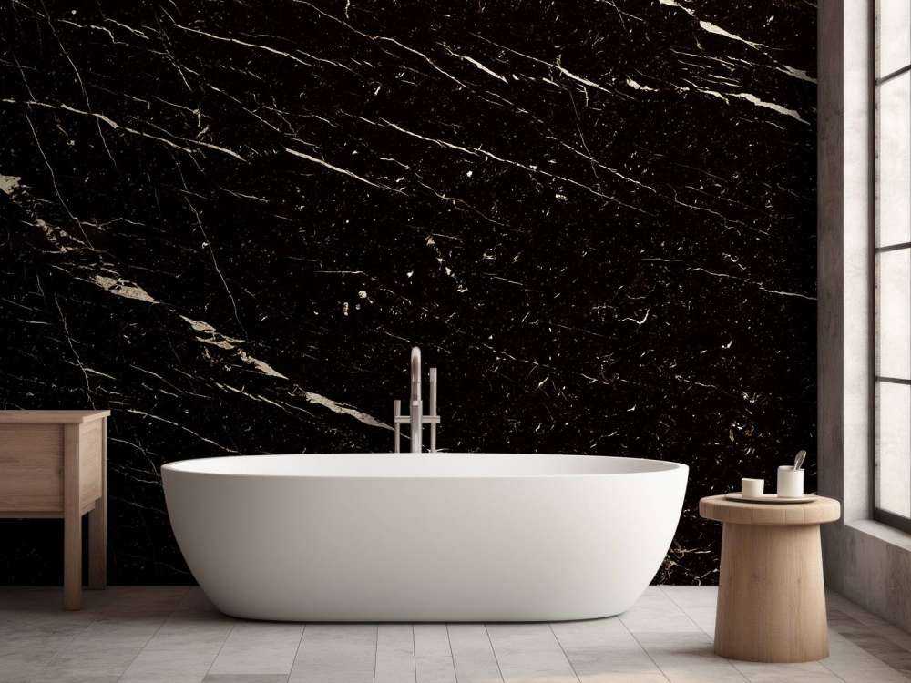 Mörk marmor med ljus struktur