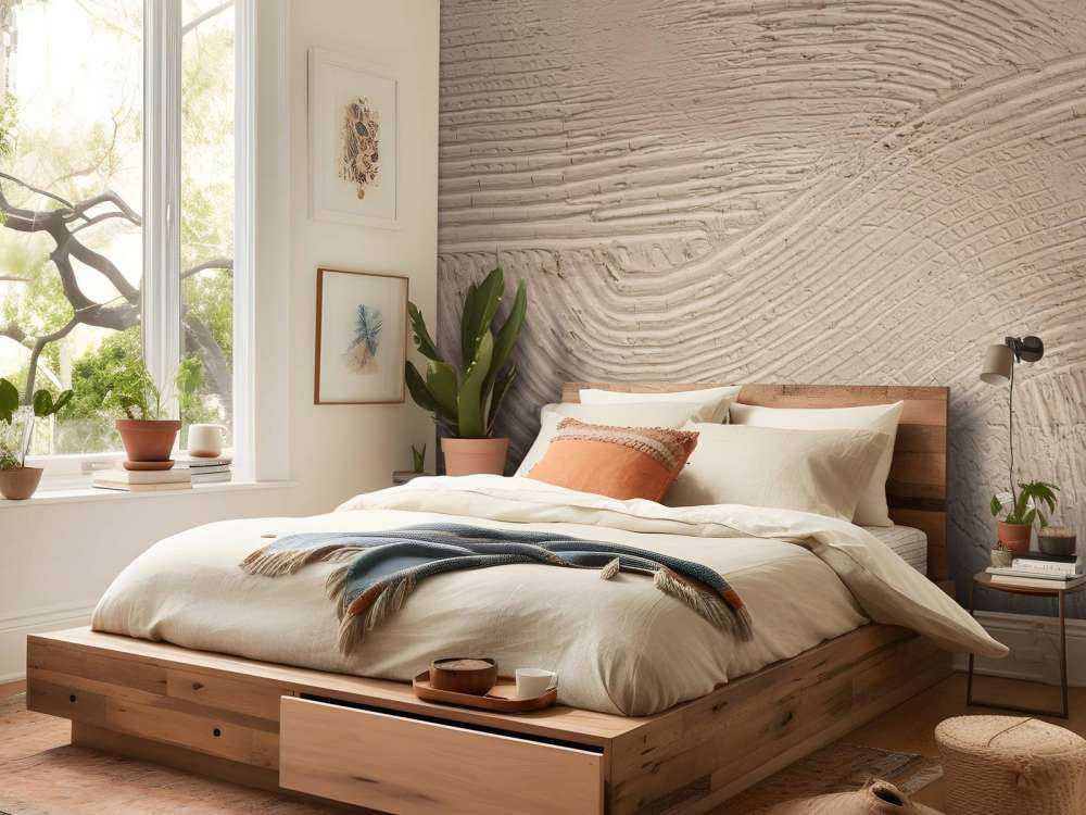 Texturerade linjer i taupe