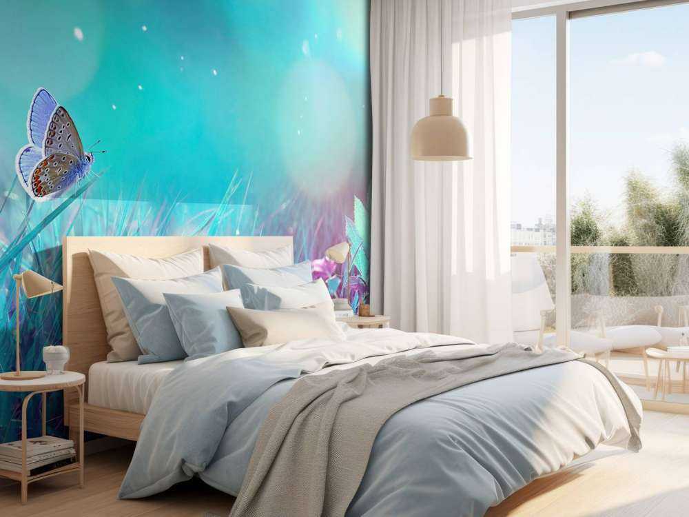 Fjäril på morgondaggen