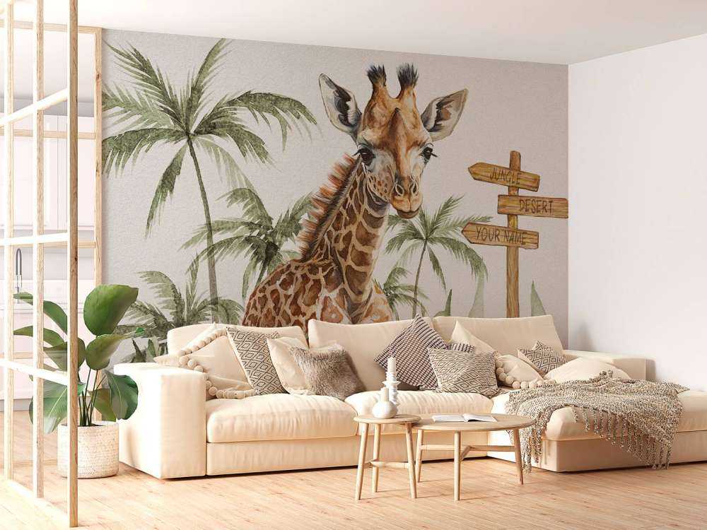 Giraffunge i djungeln
