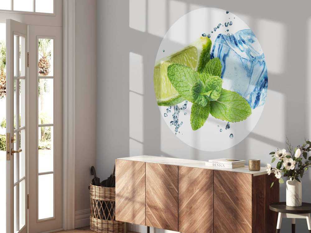 Sprøjt vand med mynte og kalk