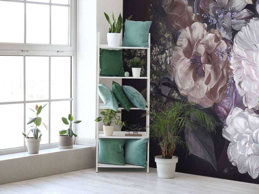 Bouquet med lilla fløde