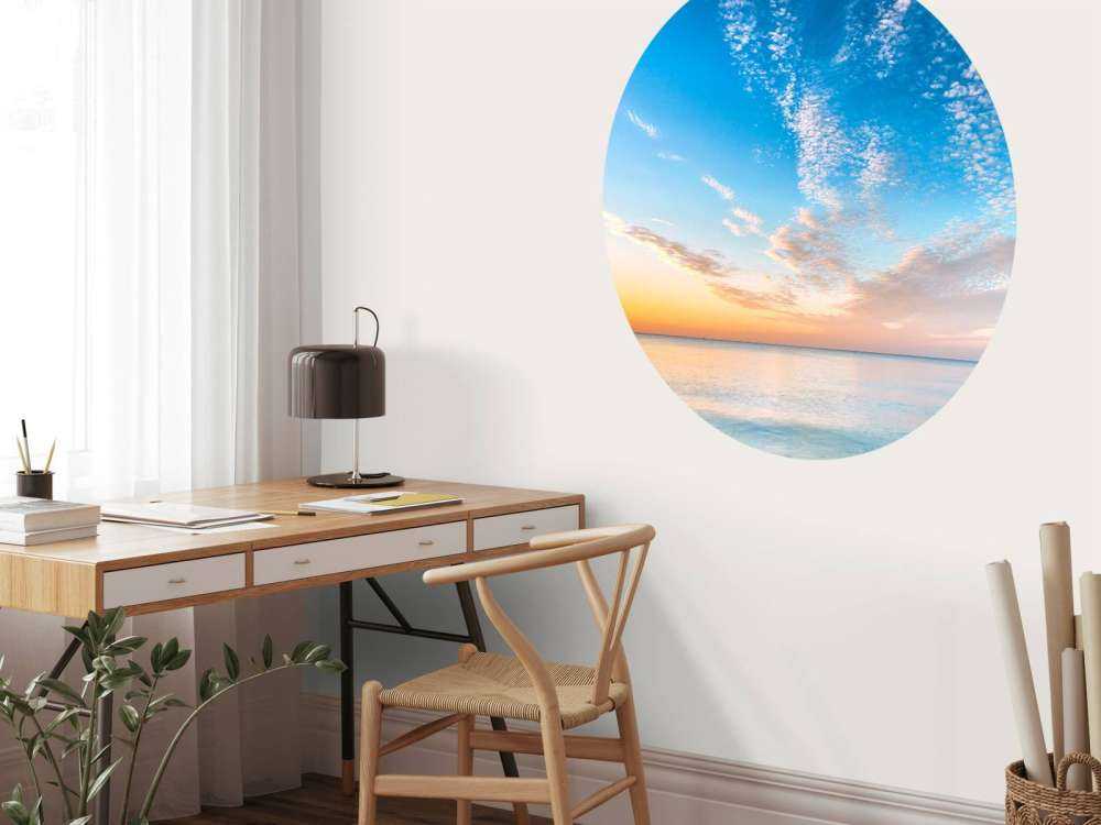 Solopgang på stranden