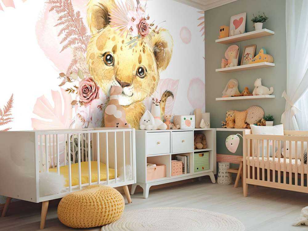 Lyserød jungle-løveunge