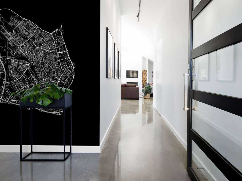 Kort over Utrecht, sort