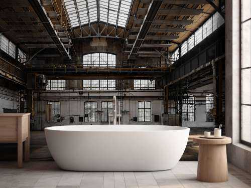 Forladt industrihal
