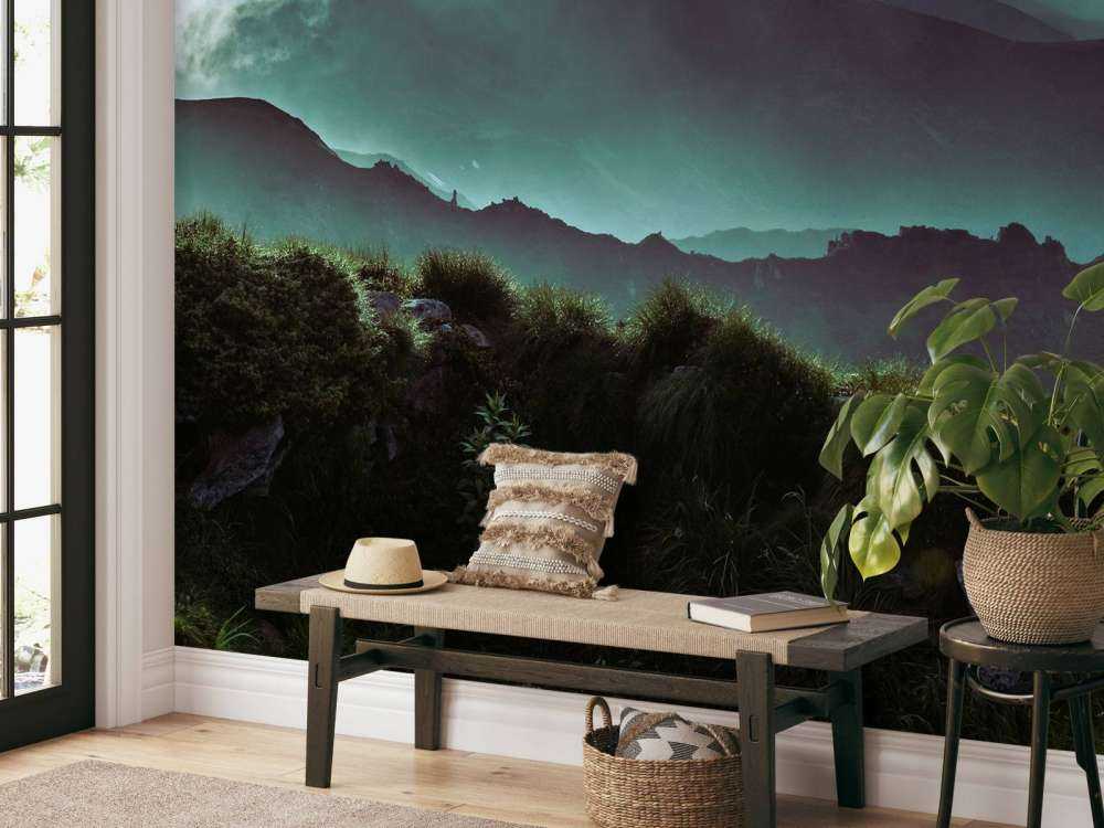 Jungle med bjerge