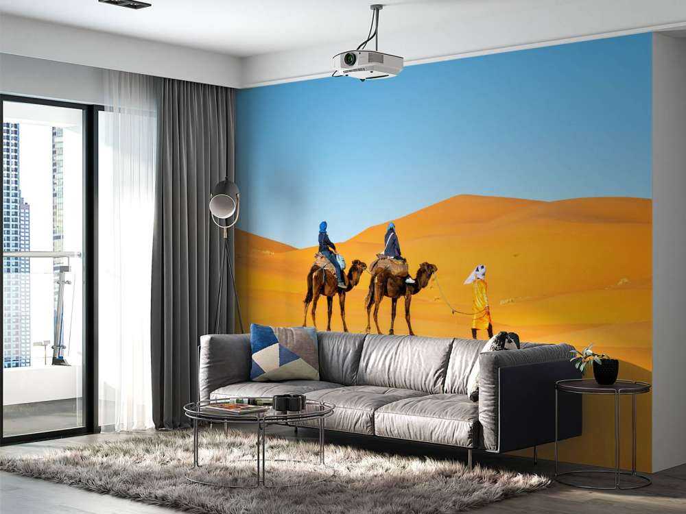 Kameltur gennem ørkenen